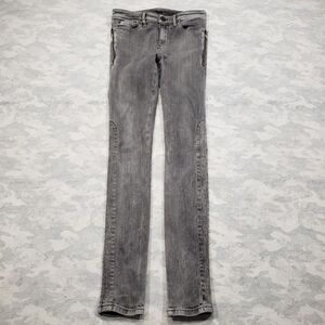 Diesel Gray Skinny Jeans with Distressed Style